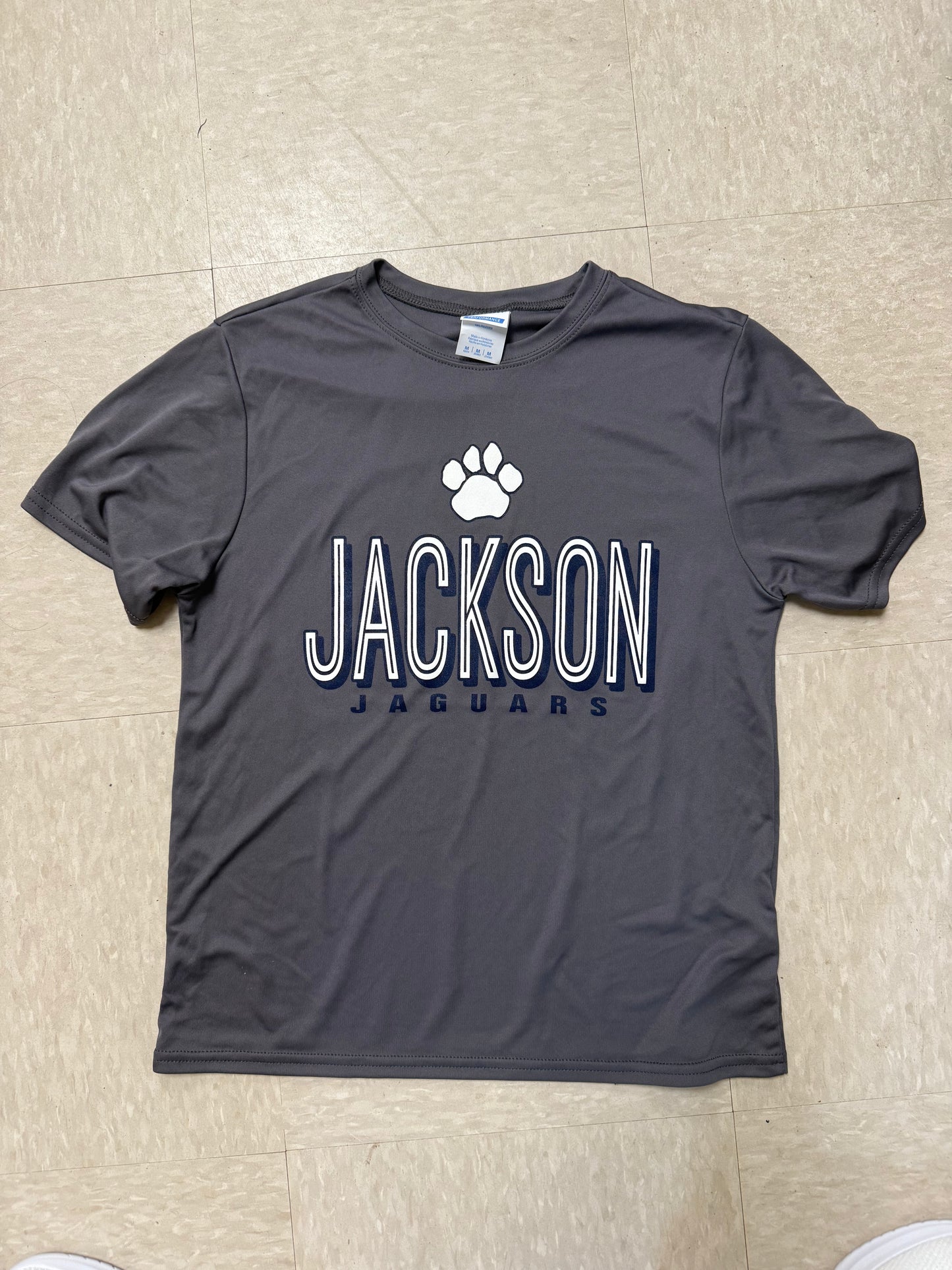 Dark Grey Performance 'JACKSON JAGUARS' Tee