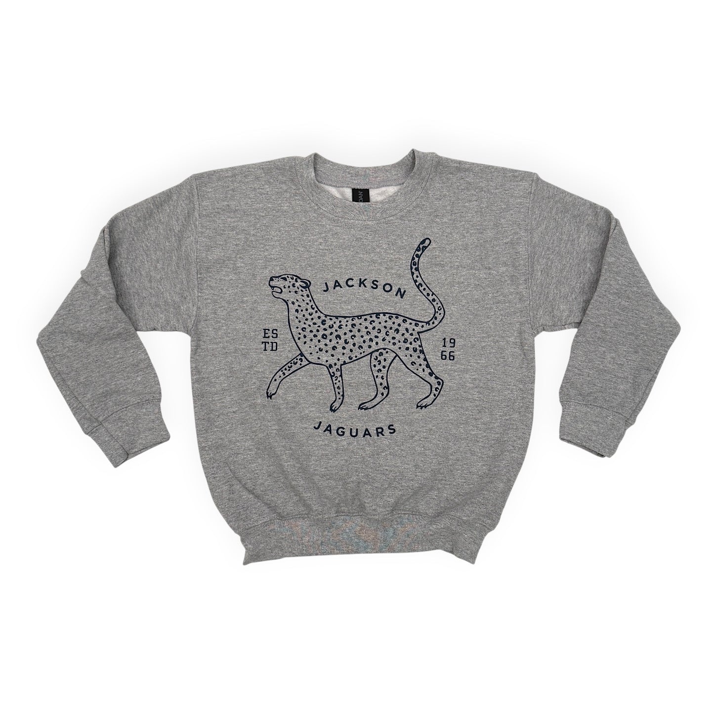 Grey 'Retro Jaguar' Youth Sweatshirt