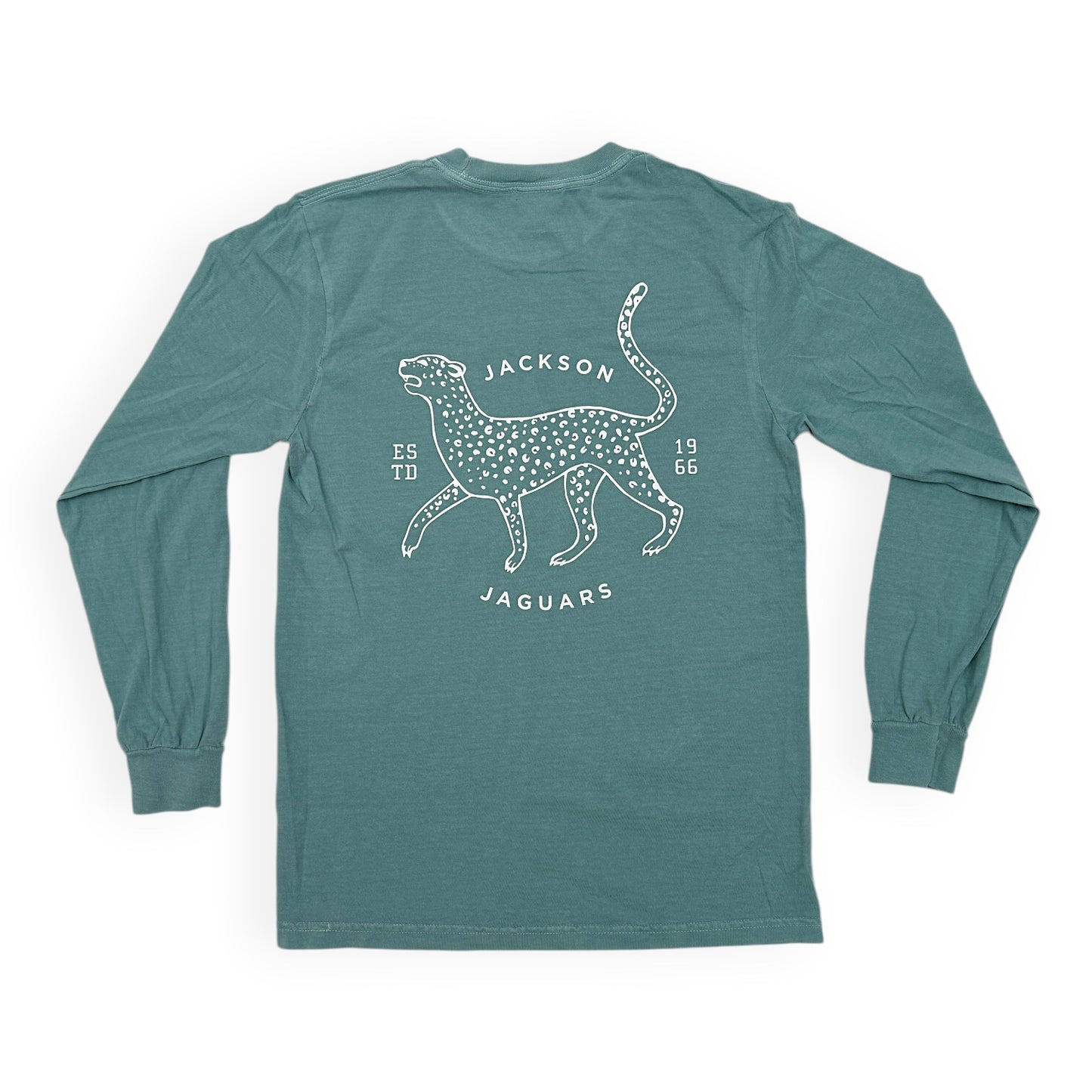 Seafoam 'Retro Jaguar' Adult Long Sleeve