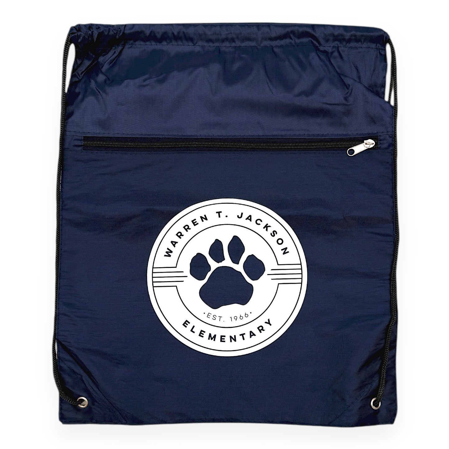 Navy Drawstring Bag