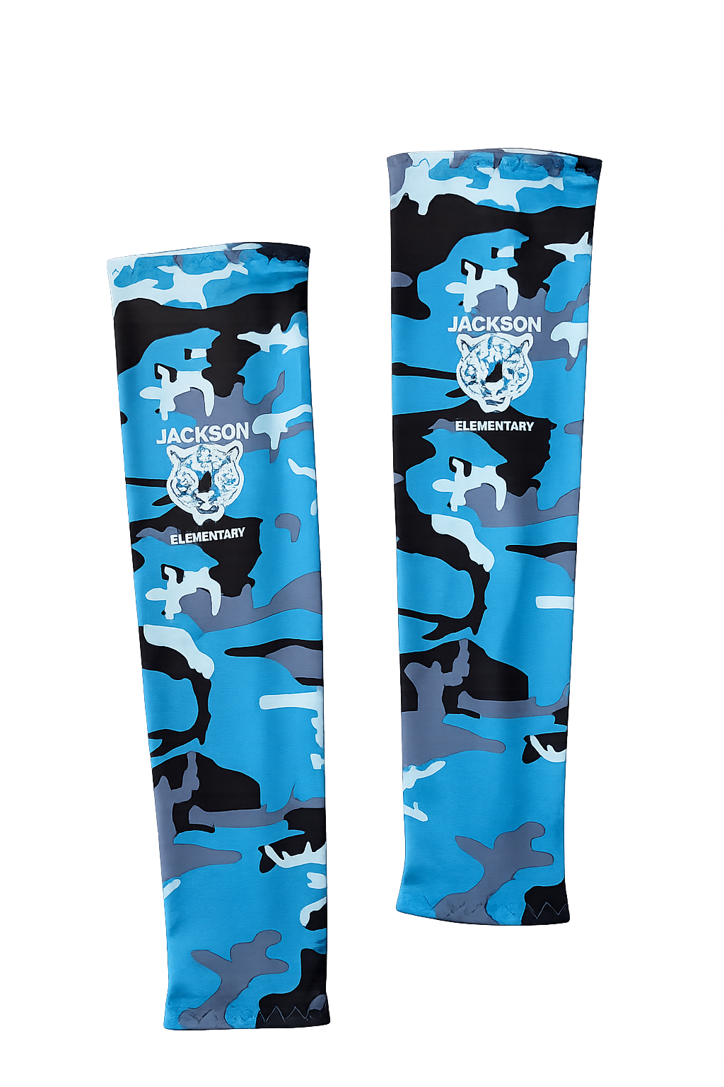 Blue Camo "Jackson" Arm Sleeves (Pair)