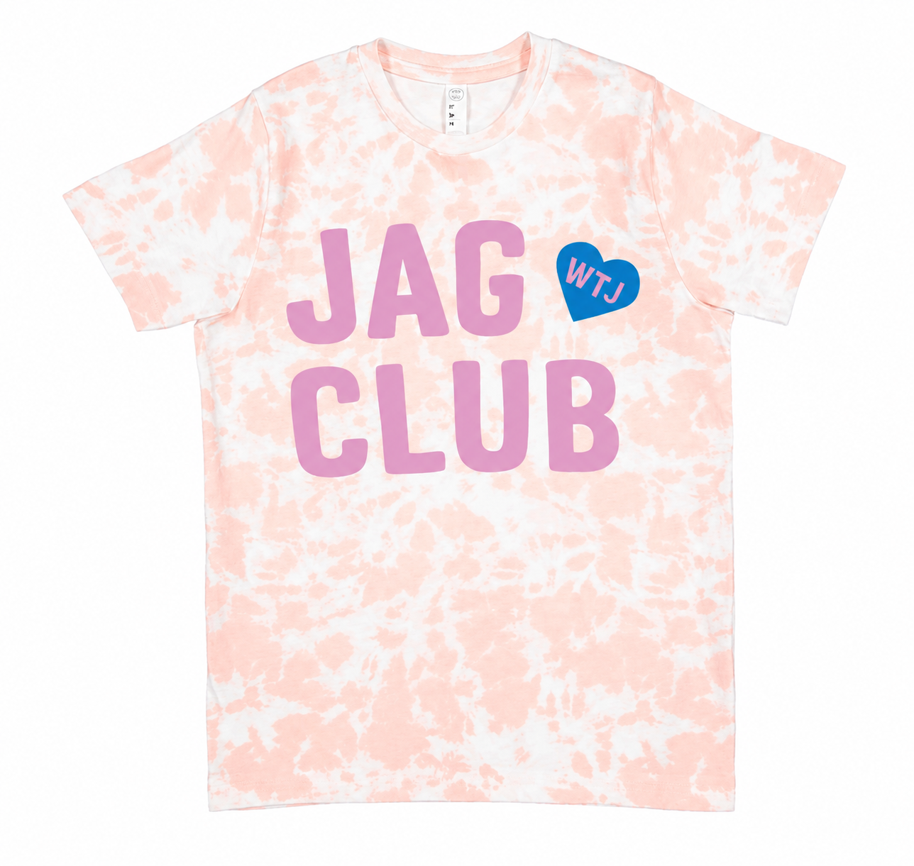 Pink "Jag Club" Tie-Dye Tee